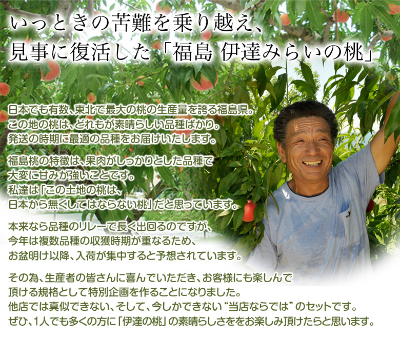 伊達の桃について