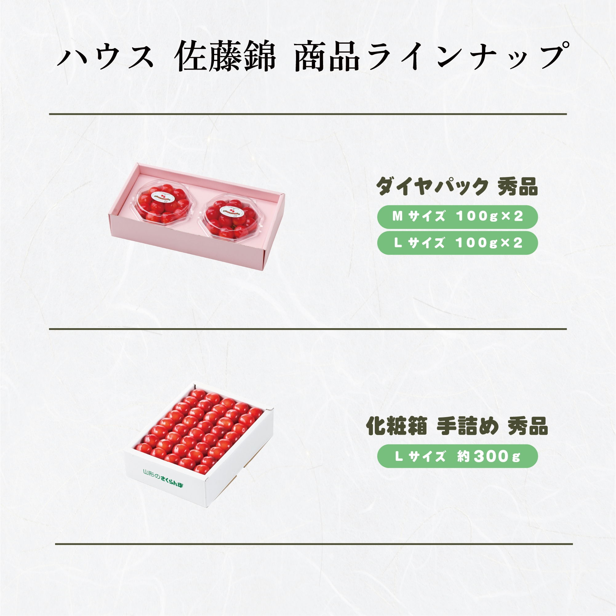 商品ラインナップ