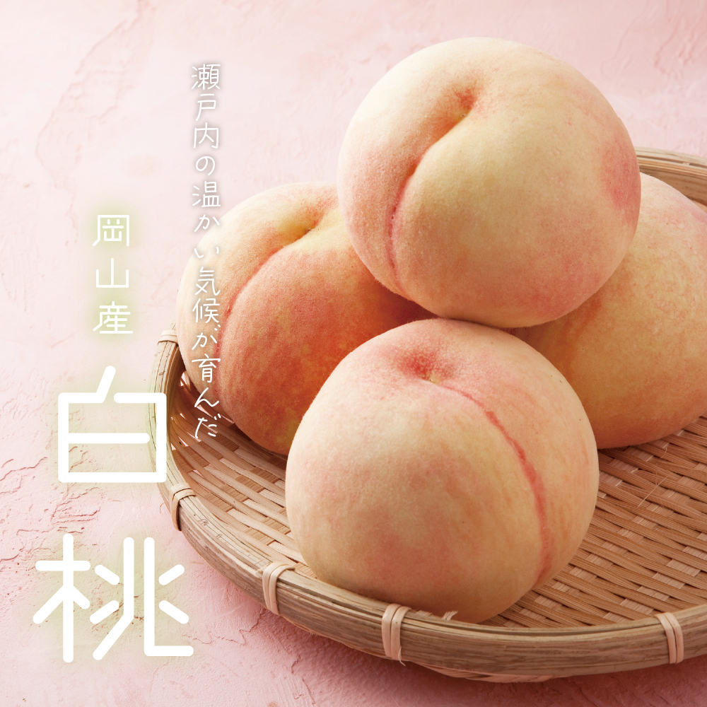 岡山産白桃