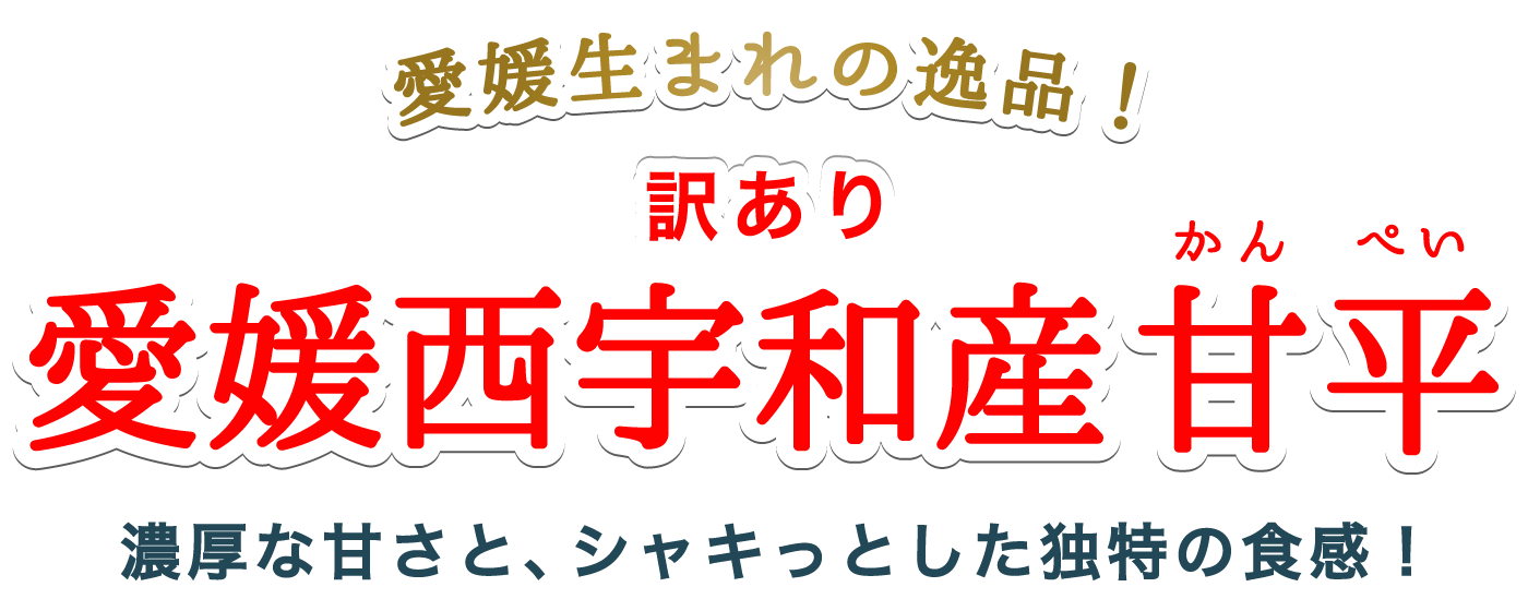 愛媛西宇和産訳あり甘平