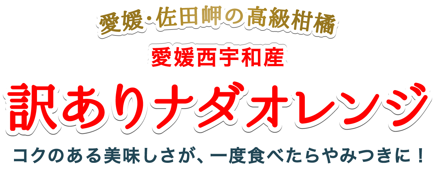 訳ありナダオレンジ