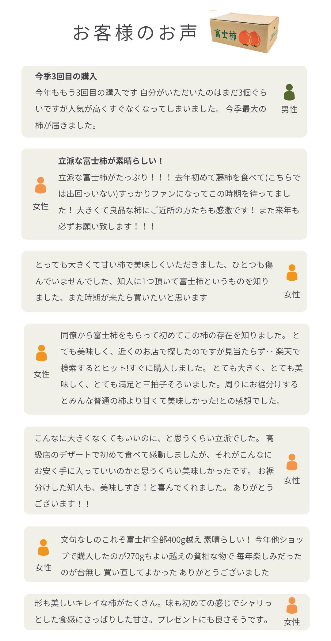 お試し富士柿口コミ